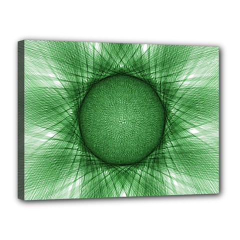 Spirograph Canvas 16  X 12  (framed) by Siebenhuehner