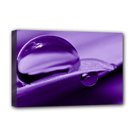 Drops Deluxe Canvas 18  X 12  (framed) by Siebenhuehner