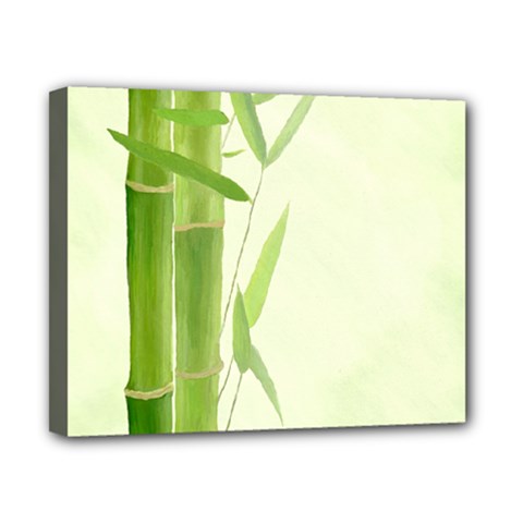 Bamboo Canvas 10  X 8  (framed)