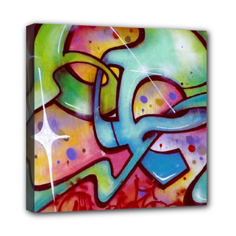 Graffity Mini Canvas 8  X 8  (framed) by Siebenhuehner