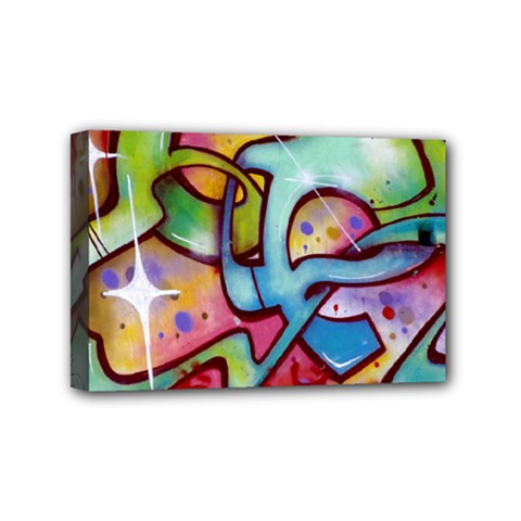 Graffity Mini Canvas 6  X 4  (framed) by Siebenhuehner