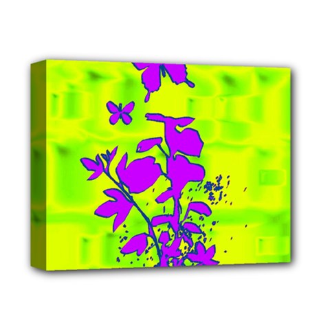 Butterfly Green Deluxe Canvas 14  X 11  (framed)