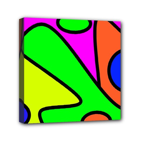 Abstract Mini Canvas 6  X 6  (framed) by Siebenhuehner