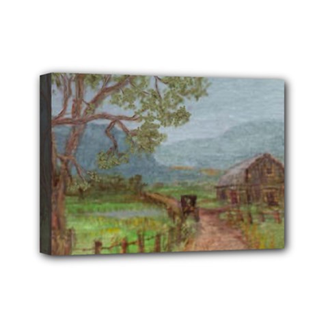  amish Buggy Going Home  By Ave Hurley Of Artrevu   Mini Canvas 7  X 5  (stretched) by ArtRave2