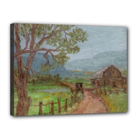  amish Buggy Going Home  By Ave Hurley Of Artrevu   Canvas 16  X 12  (stretched) by ArtRave2