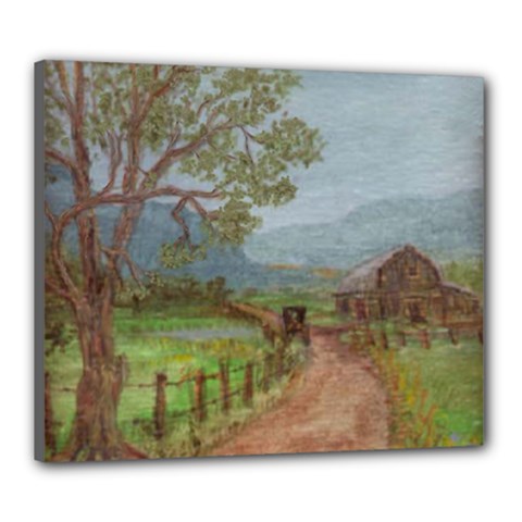  amish Buggy Going Home  By Ave Hurley Of Artrevu   Canvas 24  X 20  (stretched) by ArtRave2