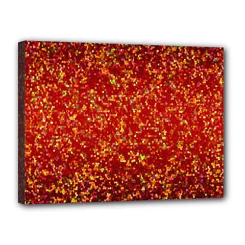 Glitter 3 Canvas 16  X 12  (framed) by MedusArt