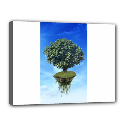 Floating Island Canvas 16  X 12  (framed)