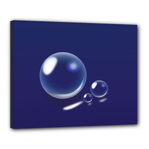 Bubbles 7 Canvas 20  X 16  (framed) by NickGreenaway