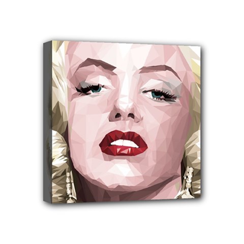 Marilyn Mini Canvas 4  X 4  (framed) by malobishop