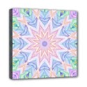 Soft Rainbow Star Mandala Mini Canvas 8  x 8  (Framed) View1