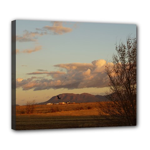 Sunrise, Edgewood Nm Deluxe Canvas 24  X 20  (stretched)