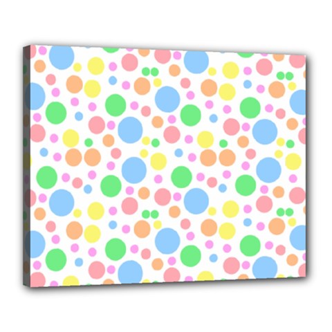 Pastel Bubbles Canvas 20  X 16  (framed)