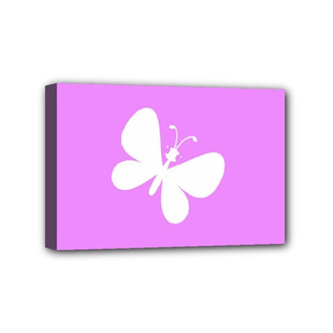 Butterfly Mini Canvas 6  X 4  (framed)