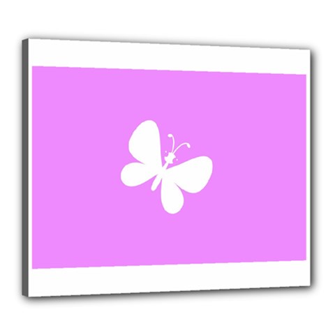 Butterfly Canvas 24  X 20  (framed)