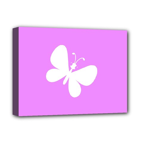 Butterfly Deluxe Canvas 16  X 12  (framed) 