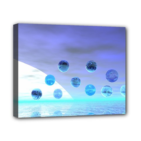 Moonlight Wonder, Abstract Journey To The Unknown Canvas 10  X 8  (framed) by DianeClancy