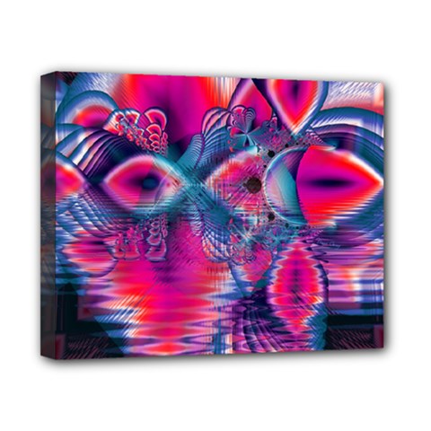 Cosmic Heart Of Fire, Abstract Crystal Palace Canvas 10  X 8  (framed) by DianeClancy