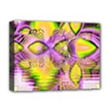 Golden Violet Crystal Heart Of Fire, Abstract Deluxe Canvas 16  x 12  (Stretched)  View1