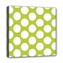 Spring Green Polkadot Mini Canvas 8  x 8  (Framed) View1