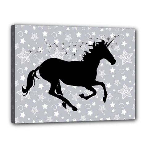 Unicorn On Starry Background Canvas 16  X 12  (framed) by StuffOrSomething