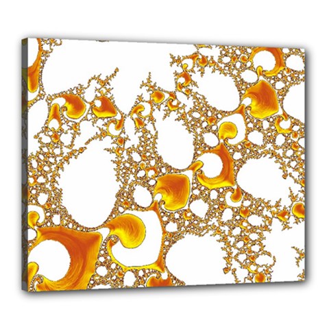 Special Fractal 04 Orange Canvas 24  X 20  (framed) by ImpressiveMoments