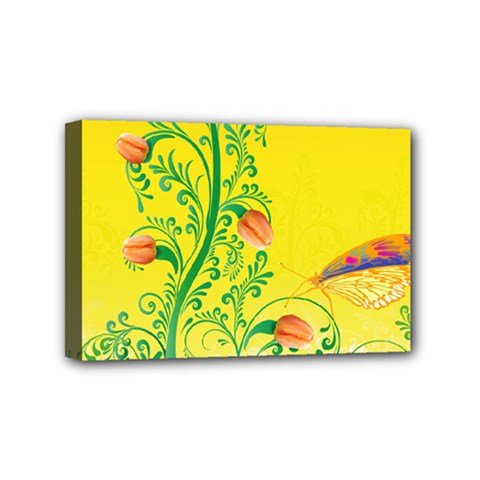 Whimsical Tulips Mini Canvas 6  X 4  (framed) by StuffOrSomething