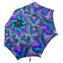 Peacock Crystal Palace of Dreams, Abstract Hook Handle Umbrella (Large) View2