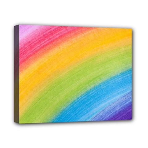 Acrylic Rainbow Canvas 10  X 8  (framed) by StuffOrSomething