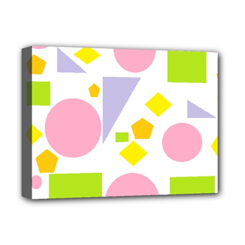 Spring Geometrics Deluxe Canvas 16  X 12  (framed)  by StuffOrSomething