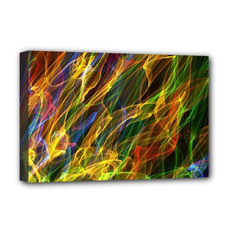 Abstract Smoke Deluxe Canvas 18  X 12  (framed)