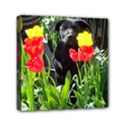 Black GSD Pup Mini Canvas 6  x 6  (Framed) View1