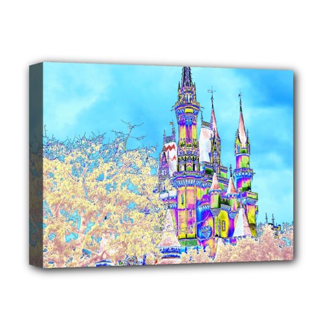 Castle For A Princess Deluxe Canvas 16  X 12  (framed) 