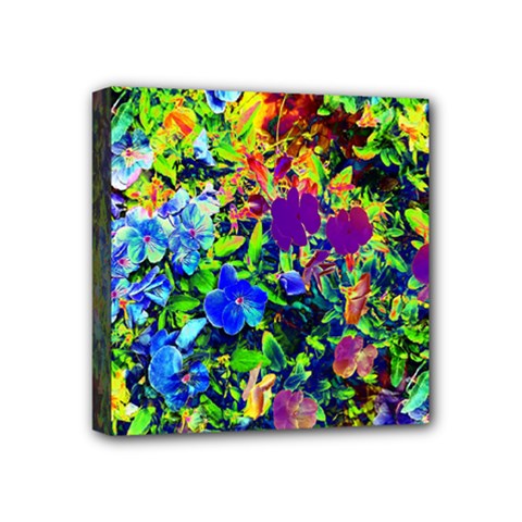 The Neon Garden Mini Canvas 4  X 4  (framed) by rokinronda