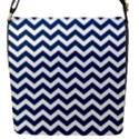 Dark Blue And White Zigzag Removable Flap Cover (Small) View1