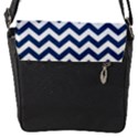 Dark Blue And White Zigzag Removable Flap Cover (Small) View2