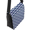 Dark Blue And White Zigzag Removable Flap Cover (Small) View3