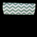 Jade Green And White Zigzag Flap Closure Messenger Bag (Large) View1