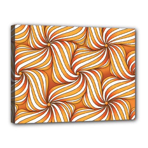 Sunny Organic Pinwheel Canvas 16  X 12  (framed) by Zandiepants