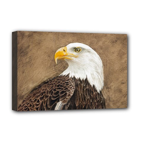 Eagle Deluxe Canvas 18  X 12  (framed)