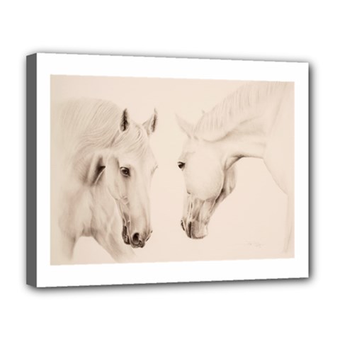 Tender Approach  Canvas 14  X 11  (framed) by TonyaButcher