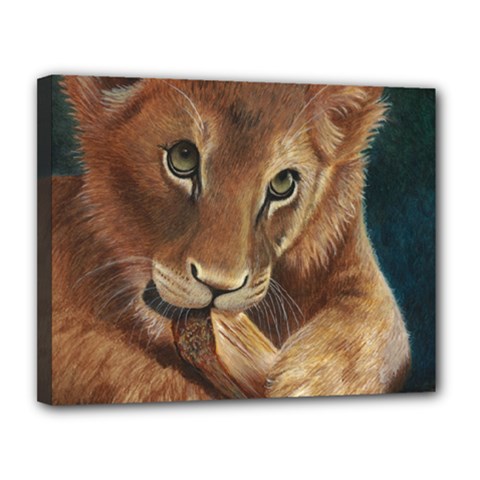 Playful  Canvas 14  X 11  (framed) by TonyaButcher