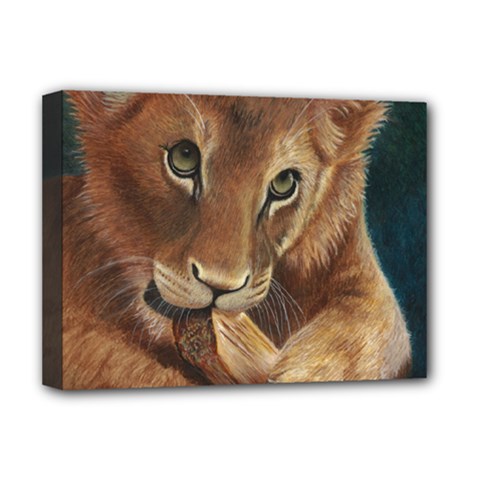 Playful  Deluxe Canvas 16  X 12  (framed)  by TonyaButcher