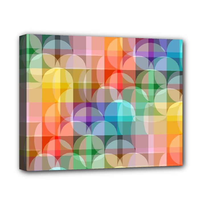 circles Canvas 10  x 8  (Framed)