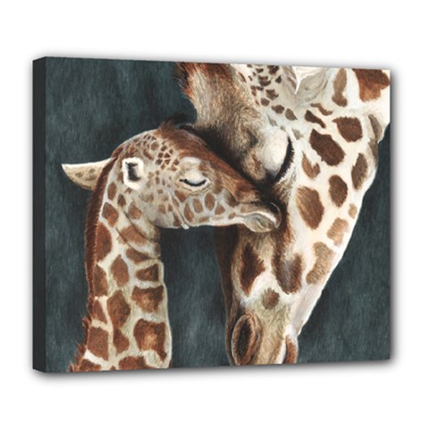 A Mother s Love Deluxe Canvas 24  X 20  (framed) by TonyaButcher