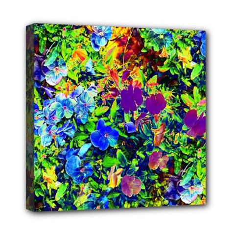 The Neon Garden Mini Canvas 8  X 8  (framed) by rokinronda