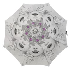 Flower Child Of Hope Straight Umbrella by FunWithFibro