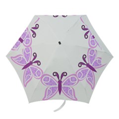 Whimsical Awareness Butterfly Mini Folding Umbrella by FunWithFibro