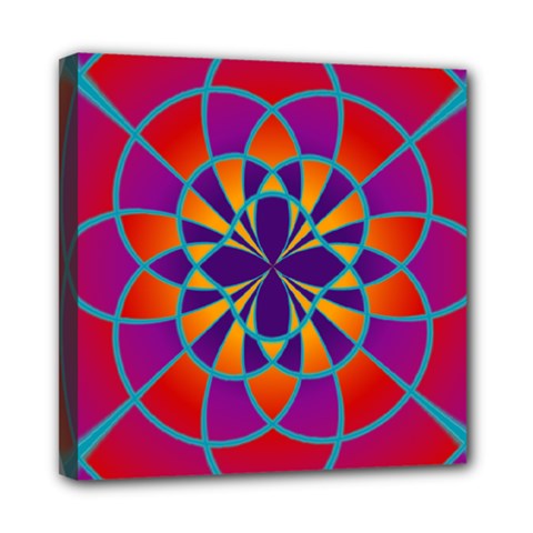 Mandala Mini Canvas 8  X 8  (framed)