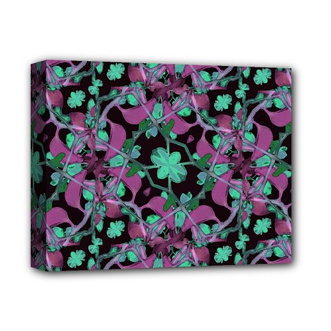 Floral Arabesque Pattern Deluxe Canvas 14  X 11  (framed) by dflcprints